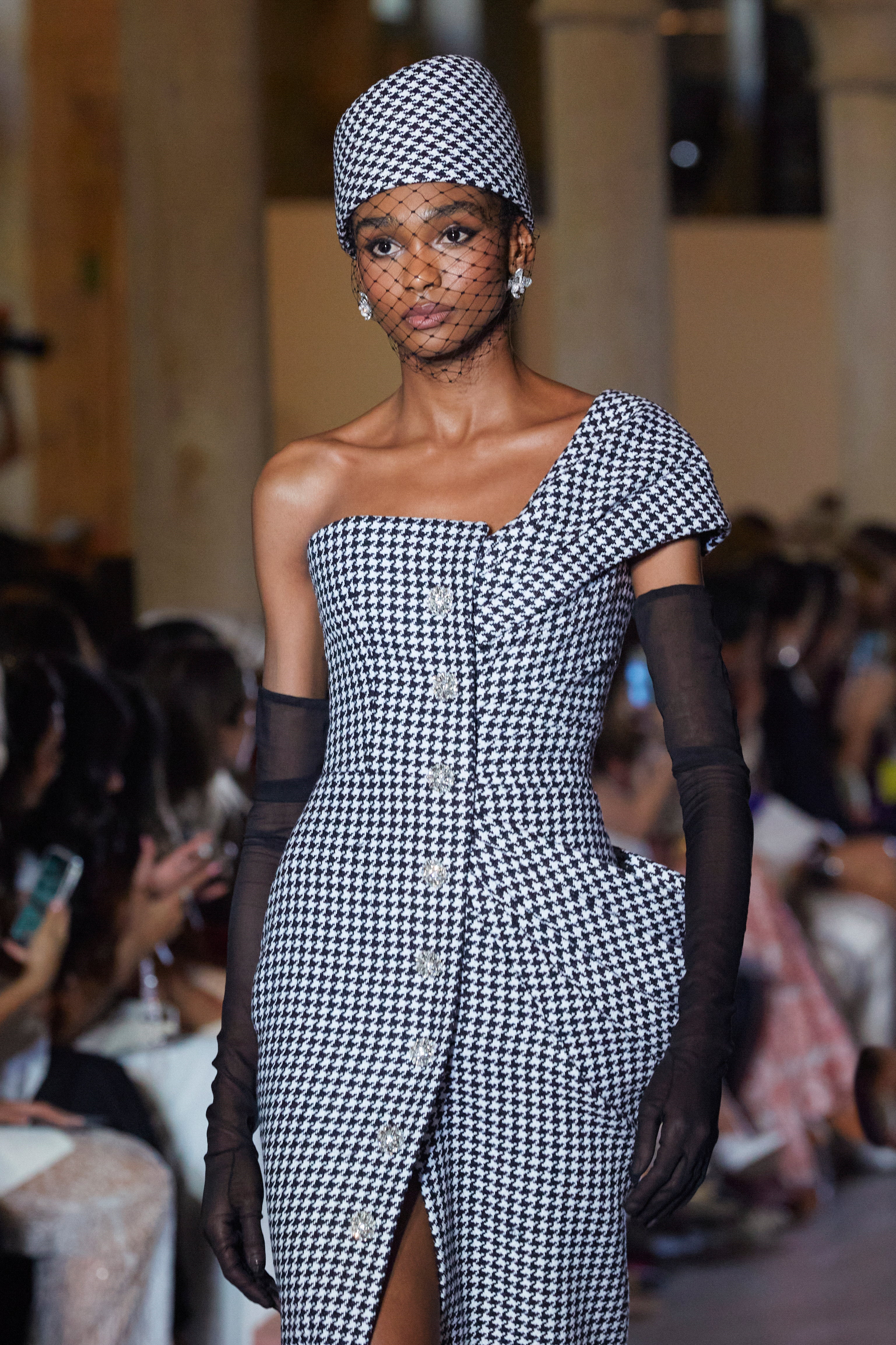 Black Silk Chiffon Opera Gloves – Tamara Ralph
