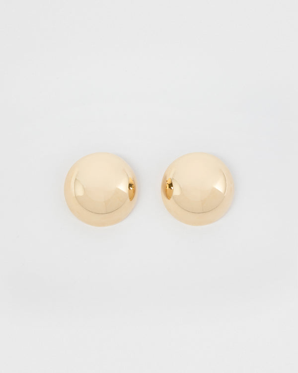 GOLD DOME EARRINGS