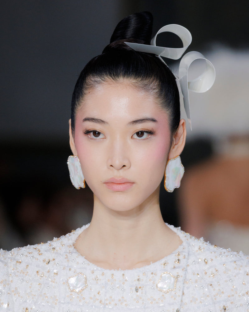 ROUND MOTHER OF PEARL EARRINGS WITH PAVE EDGE – Tamara Ralph